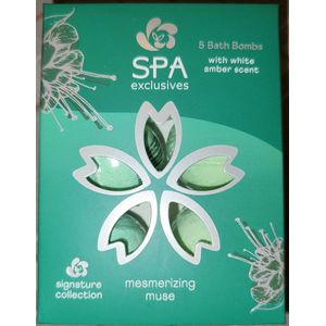 Spa Exclusives bruisballen - Bruisballen 5 stuks Witch White Amber Scent - Spa Exclusives bruisballen Mesmerizing Muse
