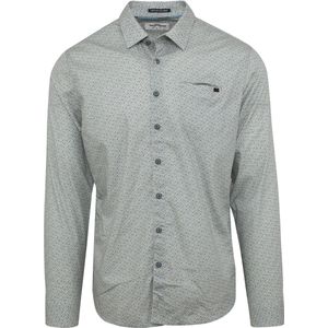 No Excess - Overhemd Patroon Respo Groen - Heren - Maat L - Modern-fit