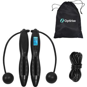 Optirise Draadloos Springtouw - Cordless - Met Teller - Springtouw Zonder Touw - Crossfit & Fitness - Speedrope - Workout - Volwassenen & Kinderen