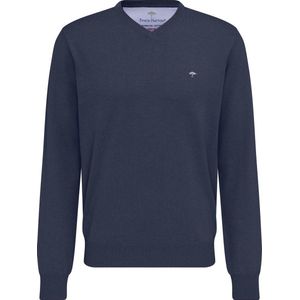 Fynch-Hatton V-hals Trui Donkerblauw 100% Katoen Regular Fit - S