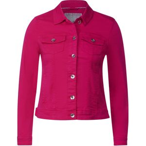 CECIL TOS Denim Jacket Color Dames Jas - pink sorbet - Maat XL
