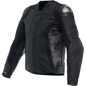 Dainese Avro 5 Leather Jacket Black Anthracite 52 - Maat - Jas