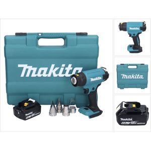 Makita DHG 181 G1K snoerloos heteluchtpistool 18 V 150 - 550°C + 1x accu 6.0 Ah + koffer - zonder lader