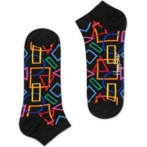 Happy Socks Low Socks Geomatric Zwart, Maat 41/46