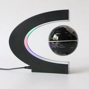 Afecto® Magnetisch Zwevende Wereldbol - Draaiende Globe -  Wereldbol Met C- Vorm Verlichting - Wereldkaart - 360 graden - roterende zwevende lichtgevende magnetische wereldbol