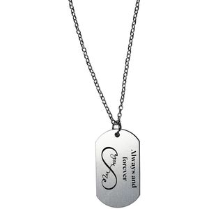 Akyol - always and forever ketting - Liefde - partner - vriendschap - vriend/vriendin - leuk cadeau voor je vrienden om te geven