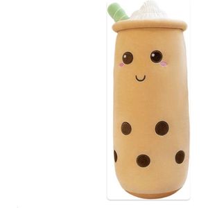 Kawaii Knuffel- Bubble tea- Knuffel- Boba- 60 cm- Beige- TikTok