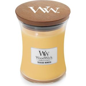 WoodWick Hourglass Medium Geurkaars - Seaside Mimosa