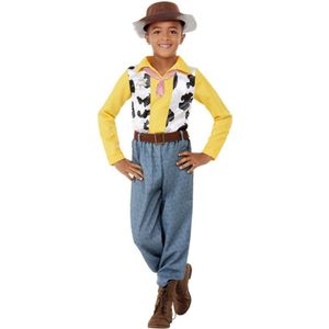 Smiffy's - Woody Kostuum - Sheriff Trots Tot Uw Dienst - Jongen - Blauw, Geel - Medium - Carnavalskleding - Verkleedkleding