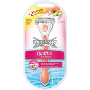 Wilkinson Quattro woman coral scheerapparaat ex