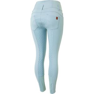 Horze Tara Siliconen FS Rijbroek Hoge Taille, dames, Blue, 40