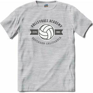 Volleybal academy sport - T-Shirt - Heren - Donker Grijs - Gemêleerd - Maat XL