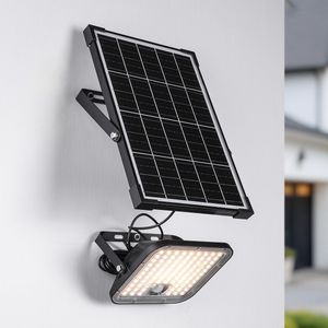 3OW solar LED floodlight voor buiten met sensor - Nick