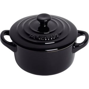 Le Creuset Serveerpannetje / Mini Braadpan - Signature - Ebbenzwart - ø 10 cm / 250 ml