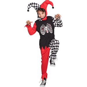 Boland - Kostuum Horror harlequin (7-9 jr) - Kinderen - Clown - Halloween verkleedkleding - Horror clown