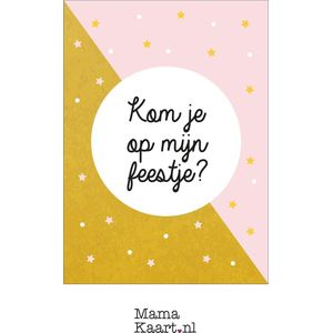 Uitnodigingen feestje - meisje - MamaKaart.nl