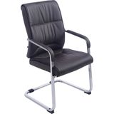 CLP XXL Anubis Bezoekersstoel - Met armleuning - Eetkamerstoel - Kunstleer - bruin