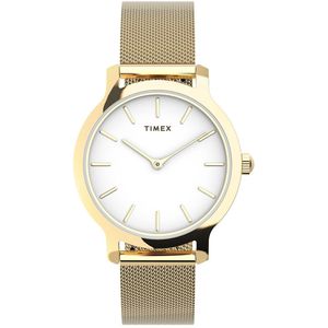 Timex Transcendï¿½ Quartz Analog Watch Case: 100% Low Lead Brass | Armband: 100% Stainless Steel 31 TW2U86800AJ