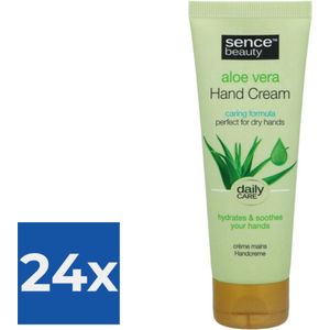 Sence Handcreme Aloe Vera 75 ml - Voordeelverpakking 24 stuks