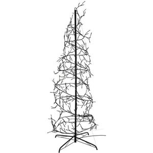 Oneiro’s luxe Kerstboom spiraal 180cm - 432 LED - zwart - kerst - kerstboom - feestdagen - winter - verlichting - binnen - buiten - sfeer