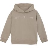 DAILY7 Hoodie Backprint Truien & Vesten Jongens - Sweater - Hoodie - Vest- Khaki - Maat 110