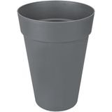 Elho Loft Urban Rond Hoog 35 - Bloempot voor Buiten - Ø 33.5 x H 45.3 cm - Antraciet