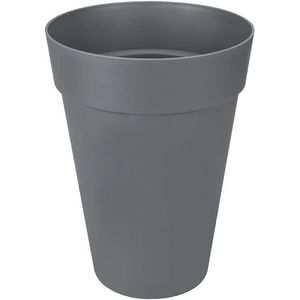 Elho Loft Urban Rond Hoog 35 - Bloempot voor Buiten - Ø 33.5 x H 45.3 cm - Antraciet