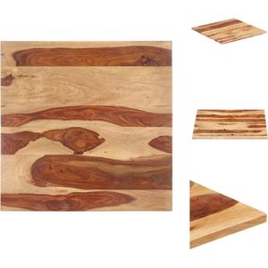 vidaXL Tafelblad - Tafelbladen - Vervangend Tafelblad - Meubelpaneel - Tafelblad 25-27 mm 80x80 cm massief acaciahout