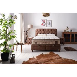 Bambi Comfizone - boxspring bed met opbergruimte - boxspring 140x200 - incl. luxe matras en hoofdbord