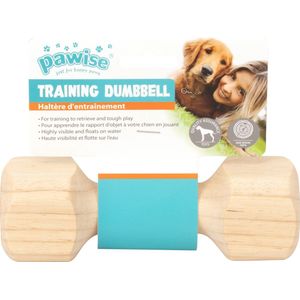 Pawise apporteerblok hout – Honden speelgoed en training - Small - Drijvend