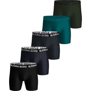Björn Borg Performance Boxershorts 5-Pack Multicolour