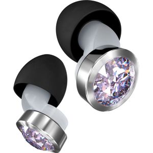 Oordoppen festival Earbling | Oordoppen | Partyplugs | (14dB) | XS/S/M/L - super comfortabel - muziek, concerten, events, focus en reizen - Zilver Lavendel