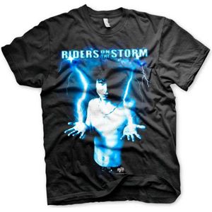 The Doors Heren Tshirt -M- Jim Morrison - Riders On The Storm Zwart