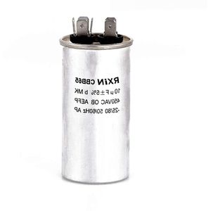 Condensator 10uf CBB65 450V AC 2 Draden 50Hz/60Hz voor het opstarten van AC-motoren - Geschikt voor Wasmachines, Airconditioners, Koelkasten, en Oven