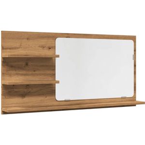 vidaXL Badkamerspiegelkast - 90x11x45 cm - Eikenhout Badkamerspiegelkast - Badkamerspiegelkasten - Badkamerkast Met Spiegel - Badkamerkastje Met Spiegel
