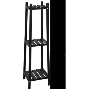 Planten etagere - hout- zwart- 3 laags