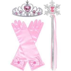 Het Betere Merk - Prinsessen Speelgoed voor bij je Prinsessenjurk - Verkleedkleren Meisje - Tiara - Toverstaf - Kroon