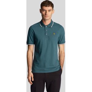 Lyle & Scott Tipped polo shirt - malachite green white