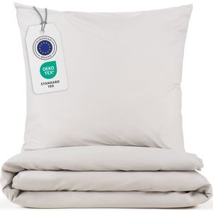 Blumtal Evolon® Dekbedovertrek met Kussensloop - Anti-Allergisch - Tegen huisstofmijt - 250 x 200 cm - 2 Kussenslopen 50 x 80 cm - Lichtgrijs