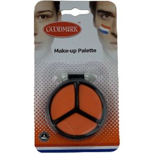 Make-up palette schmink - Oranje - Kunststof / Schmink - 3 x 1,4 Gram - Koningsdag - WK - EK - Bevrijdingsdag