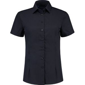 Lemon & Soda blouse met korte mouwen voor dames dark navy - XXXL