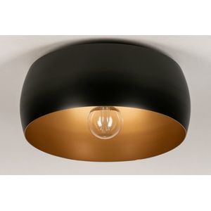 Lumidora Plafondlamp 74199 - Plafonniere - ZWEEDS - E27 - Zwart - Goud - Metaal - ⌀ 45 cm