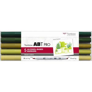 Tombow ABT Pro markeerstift 6 stuk(s) Groen