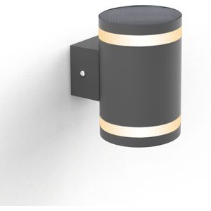 FlinQ Dusk - Solar Wandlamp - Solar Tuinverlichting - Zonne-energie - Bewegingssensor - Zwart