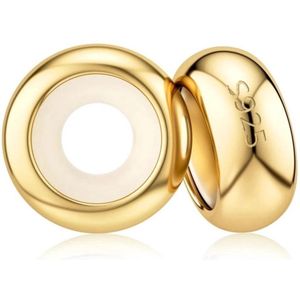 Bedel stopper goud - 2 Stuks - Bedels voor armband - Bedels voor dames - Set bedeltjes voor armband goudkleurig