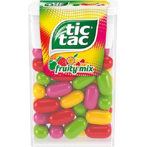 TicTac enkele doos Fruity Mix 36x18g - 36 x 18g doos