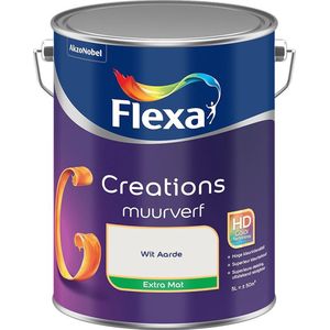 Flexa - Creations Muurverf Extra Mat - Wit Aarde - Mengverf - 5 Liter