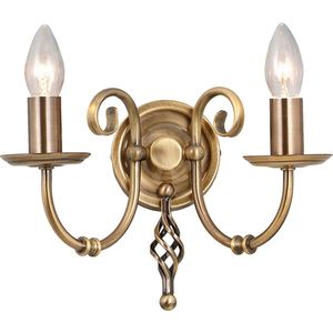 Bohemian Kroonluchter - Steady Lighting - Metaal - Bohemian - E14 - L: 36cm - Voor Binnen - Woonkamer - Eetkamer - Brons