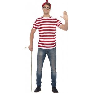 Smiffys Waar is Wally verkleedset - voor heren 48/50