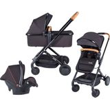 X Adventure Icon Combi Kinderwagen - Incl. Autostoel - Black